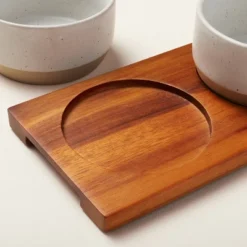 Wood Paddle With 4 Speckled Stoneware Bowls - Hearth & Hand™ With Magnolia -Home Comprehensive Store GUEST 00f3ff25 0987 4354 92c6 36d7aa772a7e