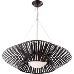 Possini Euro Design Planet Black Large Pendant Light 31 1/2" Wide Mid Century Modern White Glass For Dining Room House Foyer Kitchen Island Entryway -Home Comprehensive Store GUEST 06d7d210 9fe9 417c a2aa 8e156d290fe3