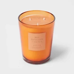 Colored Vase Glass With Dustcover Mandarin & Guava Candle Orange - Threshold™ 11 Colored Vase Glass With Dustcover Mandarin & Guava Candle Orange - Threshold™ -Home Comprehensive Store GUEST 0935bd9a 1522 4b47 b1ed 14541db7ee27