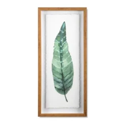 (Set Of 3) 28"x12" Framed Leaves Decorative Wall Art White - Threshold™ -Home Comprehensive Store GUEST 214fdd58 752e 4cd5 99b6 07b5a2d55b3e
