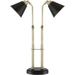 Possini Euro Design Sentry Modern Mid Century Desk Lamp 23" High Black Brass With USB Charging Port LED Adjustable Cone Shade For Bedroom Living Room 14 Possini Euro Design Sentry Modern Mid Century Desk Lamp 23" High Black Brass With USB Charging Port LED Adjustable Cone Shade For Bedroom Living Room -Home Comprehensive Store GUEST 23a902e2 1768 4a21 b4e8 f727be00628c