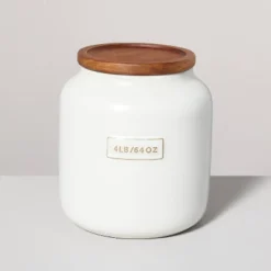 Dry Goods Stoneware Canister With Wood Lid Cream/Brown - Hearth & Hand™ With Magnolia 10 Dry Goods Stoneware Canister With Wood Lid Cream/Brown - Hearth & Hand™ With Magnolia -Home Comprehensive Store GUEST 2c91d4cc d7f4 4ffb ae0c 3739dc8140bd