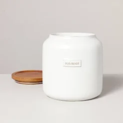 Dry Goods Stoneware Canister With Wood Lid Cream/Brown - Hearth & Hand™ With Magnolia 8 Dry Goods Stoneware Canister With Wood Lid Cream/Brown - Hearth & Hand™ With Magnolia -Home Comprehensive Store GUEST 2dd49631 52f2 4c1d bf2e 9ec687508552