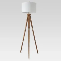 Oak Wood Tripod Floor Lamp Dark Brown - Threshold™ -Home Comprehensive Store GUEST 35d9bf1b 7636 4291 92cf a74dbbfc9517