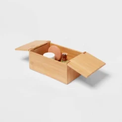 6" X 9" X 4" Rectangular Hinge Lid Bamboo Countertop Organizer - Brightroom™ -Home Comprehensive Store GUEST 448d43d4 ccde 4178 8ab1 21a8ac437e38