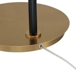 Possini Euro Design Sausalito Mid Century Modern Downbridge Floor Lamp 67" Tall Warm Gold Black Metal Linen Cylinder Shade For Living Room Reading -Home Comprehensive Store GUEST 480714de f02d 48f5 9259 71bc5bb1150e