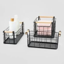 Wire Natural Wood Handles Milk Crate - Brightroom™ -Home Comprehensive Store GUEST 4a155be8 99e8 4d0e bd95 eeeb004429f9