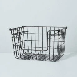 Stacking Wire Storage Basket Matte Black - Hearth & Hand™ With Magnolia 9 Stacking Wire Storage Basket Matte Black - Hearth & Hand™ With Magnolia -Home Comprehensive Store GUEST 51760ad1 4cd5 42e5 ad63 e77e3d305d6d