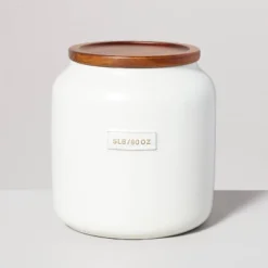 Dry Goods Stoneware Canister With Wood Lid Cream/Brown - Hearth & Hand™ With Magnolia 11 Dry Goods Stoneware Canister With Wood Lid Cream/Brown - Hearth & Hand™ With Magnolia -Home Comprehensive Store GUEST 69719d52 15f0 4519 8406 500a18f94cb3