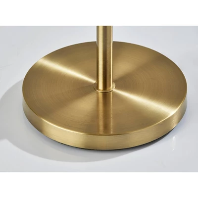 Nina Floor Lamp Antique Brass (Includes LED Light Bulb) - Adesso 4 Nina Floor Lamp Antique Brass (Includes LED Light Bulb) - Adesso - Image 4