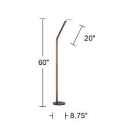 Possini Euro Design Magnum Modern Task Floor Lamp 61" Tall French Bronze Brown Metal LED Adjustable For Living Room Reading Bedroom Office House Home -Home Comprehensive Store GUEST 7e5da65c 8cda 428e 8445 14e1b6f5eaa2