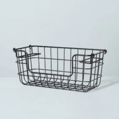 Stacking Wire Storage Basket Matte Black - Hearth & Hand™ With Magnolia 8 Stacking Wire Storage Basket Matte Black - Hearth & Hand™ With Magnolia -Home Comprehensive Store GUEST 7f465f04 db4c 47cf 9411 7c8a601ab948