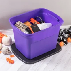Sterilite 18 Gallon Orange Plastic Storage Container Bin Tote With Black Lid, Halloween 6 Sterilite 18 Gallon Orange Plastic Storage Container Bin Tote With Black Lid, Halloween -Home Comprehensive Store GUEST 9dc3b4f0 da47 495d 8c29 b72e0c686a57