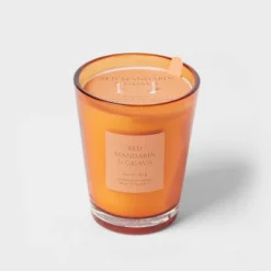 Colored Vase Glass With Dustcover Mandarin & Guava Candle Orange - Threshold™ 12 Colored Vase Glass With Dustcover Mandarin & Guava Candle Orange - Threshold™ -Home Comprehensive Store GUEST 9f988ff2 f7e8 43cd b34a c5d7f14ae156