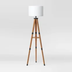 Tripod Floor Lamp With Shelf Brown Wood - Threshold™ 8 Tripod Floor Lamp With Shelf Brown Wood - Threshold™ -Home Comprehensive Store GUEST b1b8ca20 55ea 4c4e bc34 1f4ca7a73cd2
