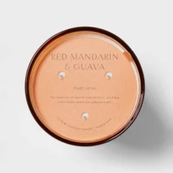 Colored Vase Glass With Dustcover Mandarin & Guava Candle Orange - Threshold™ 10 Colored Vase Glass With Dustcover Mandarin & Guava Candle Orange - Threshold™ -Home Comprehensive Store GUEST d3b0111f a038 45b0 94b7 4c6c85a435e3