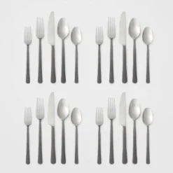 20pc Hubbardston Flatware Set Black - Threshold™ -Home Comprehensive Store GUEST dc38d691 3449 481a bf3c c841a47ed14b