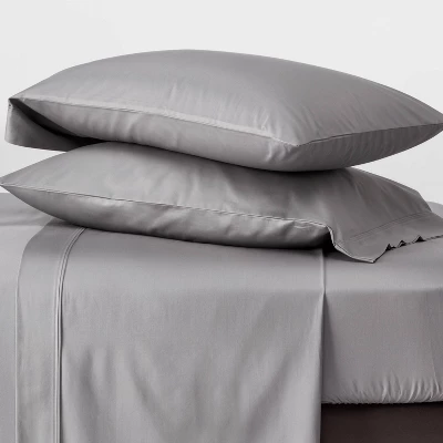 800 Thread Count Solid Sheet Set - Threshold™ 1 800 Thread Count Solid Sheet Set - Threshold™