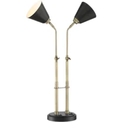 Possini Euro Design Sentry Modern Mid Century Desk Lamp 23" High Black Brass With USB Charging Port LED Adjustable Cone Shade For Bedroom Living Room 15 Possini Euro Design Sentry Modern Mid Century Desk Lamp 23" High Black Brass With USB Charging Port LED Adjustable Cone Shade For Bedroom Living Room -Home Comprehensive Store GUEST e240447e 5fa7 45ac adb1 c441648f3303