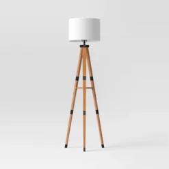 Tripod Floor Lamp With Shelf Brown Wood - Threshold™ 9 Tripod Floor Lamp With Shelf Brown Wood - Threshold™ -Home Comprehensive Store GUEST ea3ba26a 585d 476c be10 3b33e5b59195