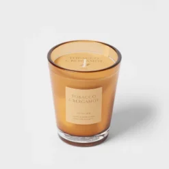 Colored Vase Glass With Dustcover Tobacco And Bergamot Candle Yellow - Threshold™ 12 Colored Vase Glass With Dustcover Tobacco And Bergamot Candle Yellow - Threshold™ -Home Comprehensive Store GUEST f2d322ed 7929 4fe4 80ce 3b86e1456d1f