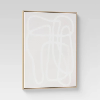 (Set Of 2) 24" X 30" Line Drawing Wall Canvases Gray/White - Threshold™ 4 (Set Of 2) 24" X 30" Line Drawing Wall Canvases Gray/White - Threshold™ - Image 4