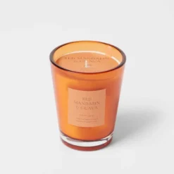 Colored Vase Glass With Dustcover Mandarin & Guava Candle Orange - Threshold™ 13 Colored Vase Glass With Dustcover Mandarin & Guava Candle Orange - Threshold™ -Home Comprehensive Store GUEST f690da26 0feb 4a9d 8634 caaa1172c9d3