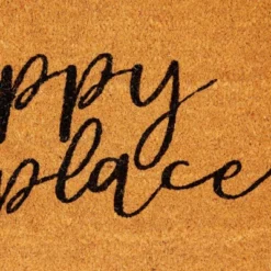 Juvale Natural Coco Coir Large Door Mat, Happy Place Long Outdoor Rug, 17 X 60 In -Home Comprehensive Store GUEST f70d36c2 44b1 4d7a 93a3 bda25a05f50b