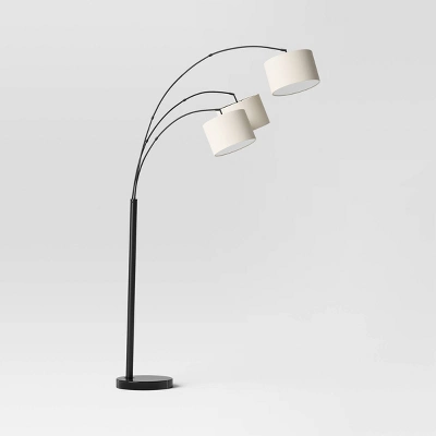 Avenal 3-Head Shaded Arc Floor Lamp Black - Threshold™ 4 Avenal 3-Head Shaded Arc Floor Lamp Black - Threshold™ - Image 4